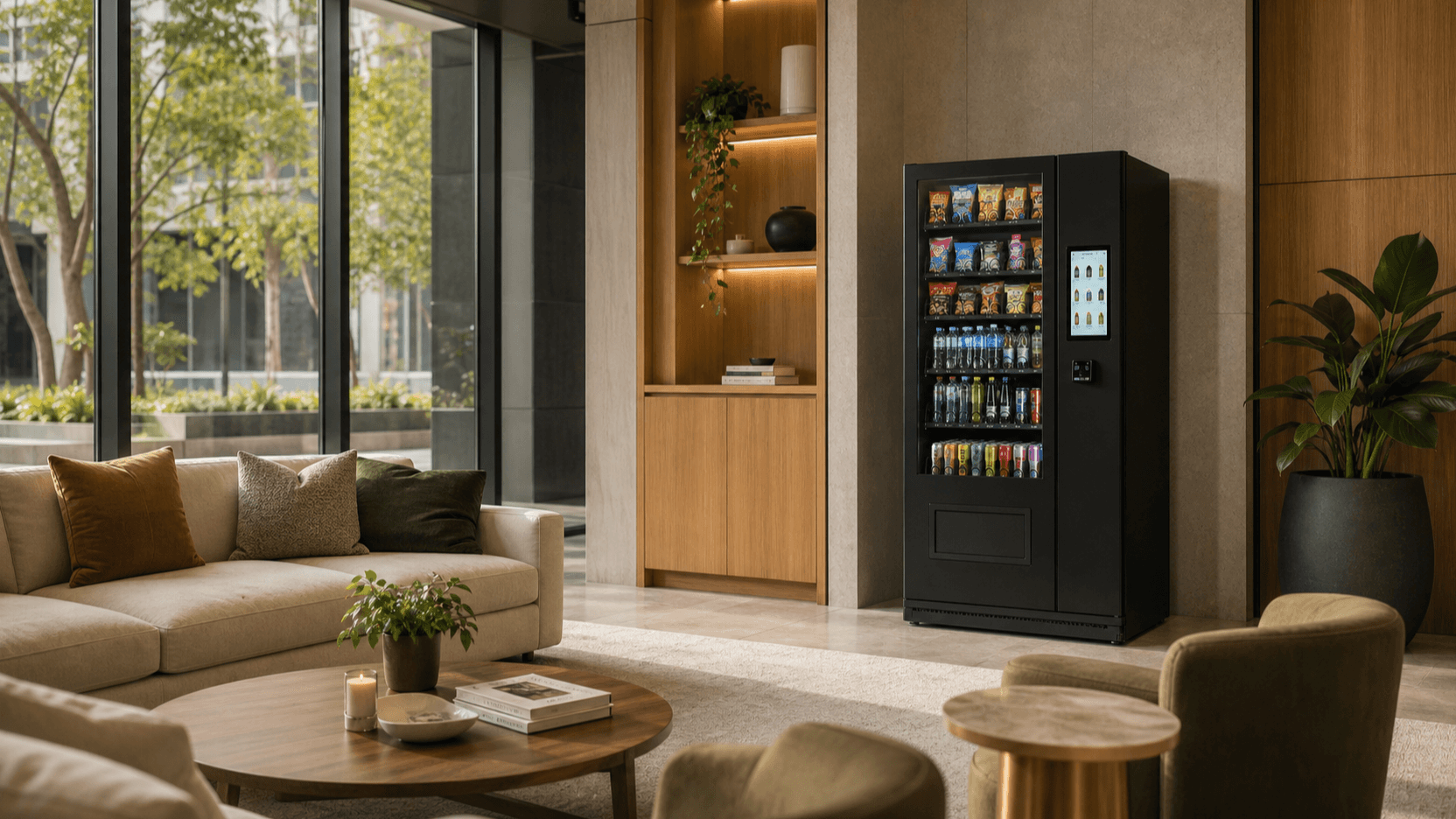 VendHaus operating as a fully managed amenity in a modern residential building